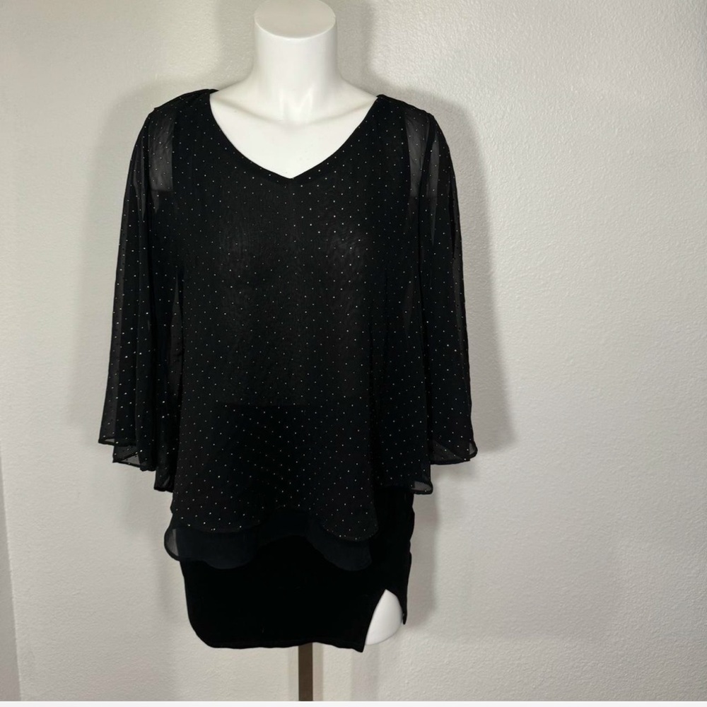 Black Sheer Blouse